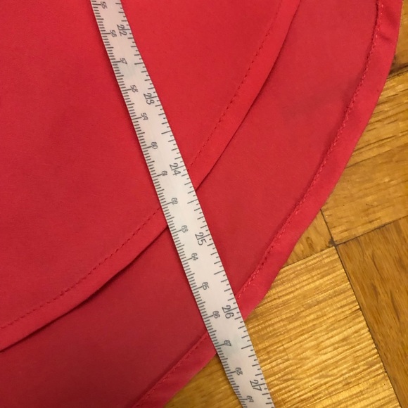 Flamingo hot pink hi lo Dynamite blouse - Picture 3 of 5